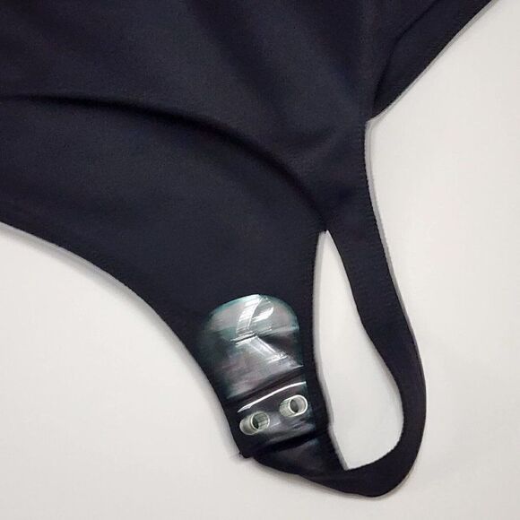 Nwot Good American Size 4/XL Black Scuba Tank Square Neck Bodysuit Women's - Picture 9 of 13